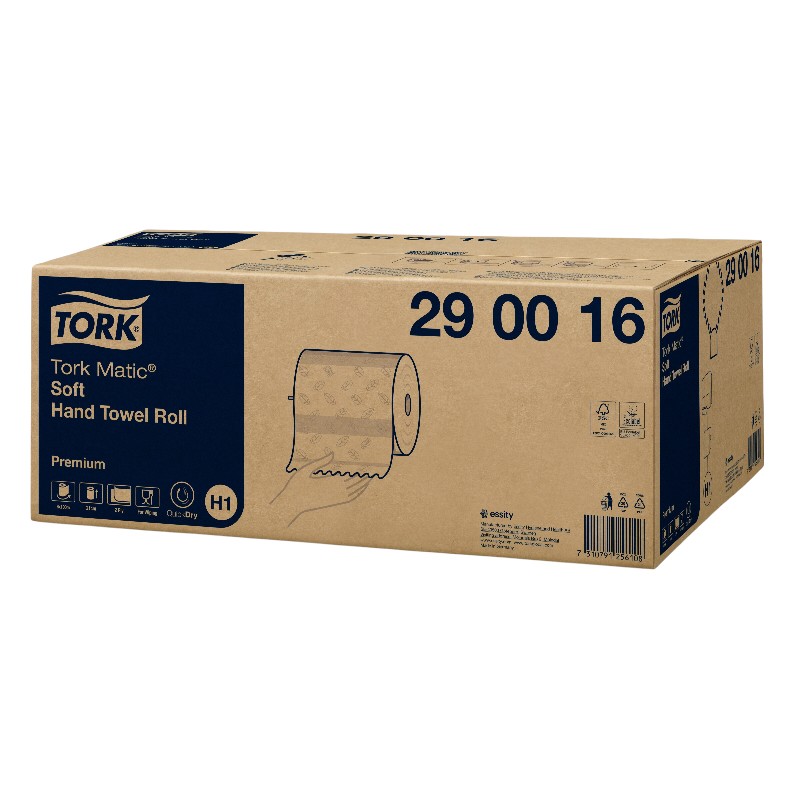 290016 - Tork Matic® Handtücher - 2-lagig - Weiche weiße Zellulose - 100 m - H1 - 6er-Packung